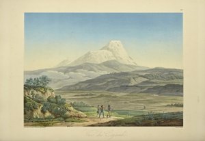 Vista do Cajambe, gravado por Bouquet, ilustração de 