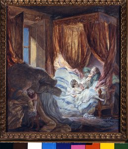 A noiva está a intrometer-se. Pintura de Pierre Antoine Baudouin (1723-1769). Paris, Museu de Artes Decorativas