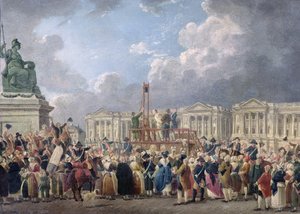 Uma Execução, Place de la Revolution, entre agosto de 1793 e junho de 1794