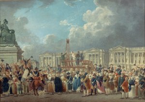 Uma execução na Place de la Revolution, c. 1793.