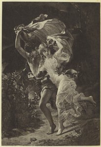 A tempestade por Pierre Auguste Cot (fotogravura)