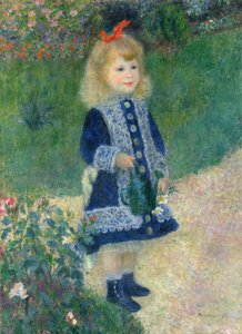 Uma rapariga com um regador de Pierre-Auguste Renoir