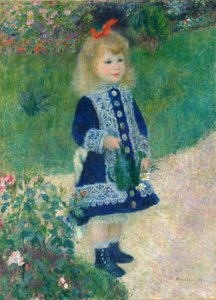 Uma menina com um regador, 1876. de Pierre Auguste Renoir