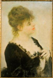 Retrato de uma jovem mulher de Pierre-Auguste Renoir