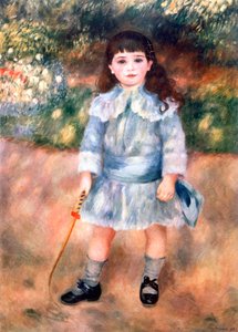 Menino com um chicote, 1885 de Pierre Auguste Renoir
