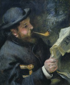 Claude Monet (1840-1926) lendo um jornal, 1872