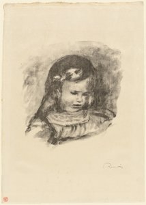Claude Renoir, cabeça baixa de Pierre Auguste Renoir