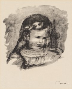 Claude Renoir, a cabeça baixa de Pierre Auguste Renoir