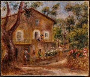 Casa de Collette em Cagne, 1912 de Pierre Auguste Renoir