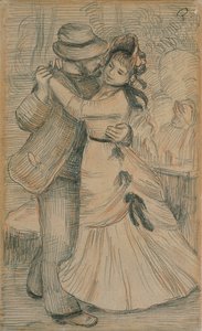 Dança do campo, 1883 de Pierre Auguste Renoir