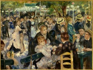 Dançar no Moulin de la Galette de Pierre Auguste Renoir