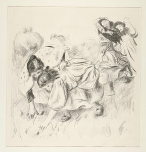 Enfants jouant ? la balle (Crianças a brincar à bola) de Pierre-Auguste Renoir