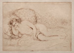 Mulher nua deitada de Pierre Auguste Renoir