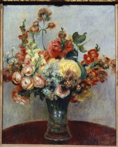 Flores em vaso (óleo sobre tela de Pierre Auguste Renoir