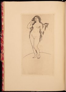 Frontispício de uma antologia de obras de Stephane Mallarme, 1891 de Pierre Auguste Renoir