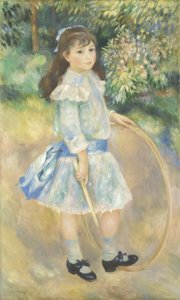 Menina com um aro, 1885