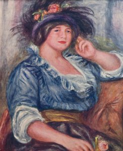 Menina com uma Rosa, 1913, 1923 de Pierre-Auguste Renoir