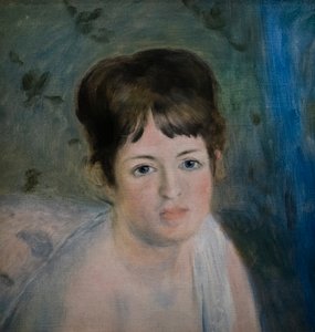 Chefe de uma mulher de Pierre Auguste Renoir