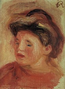 Chefe de uma jovem rapariga de Pierre Auguste Renoir