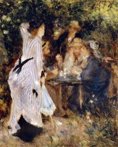 No jardim No jardim Moulin de la Galette, 1876. de Pierre Auguste Renoir