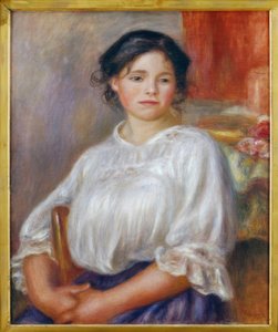 Menina sentada de Pierre-Auguste Renoir