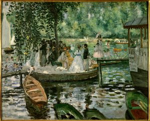 La grenouillere Pintura de Pierre Auguste Renoir (1841-1919) 1869 Estocolmo, Museu Nacional de Pierre-Auguste Renoir