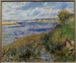 La seine a Champrosay. Pintura de Pierre Auguste Renoir (1841-1919) de Pierre Auguste Renoir