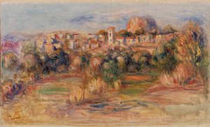 Paisagem, La Gaude (Paisagem, La Gaude) de Pierre Auguste Renoir