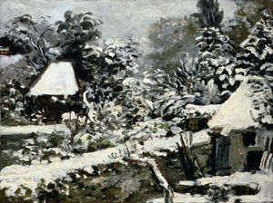 Paisagem, Efeito Neve, c.1868 de Pierre Auguste Renoir