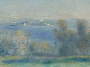 Paisagem no Mediterrâneo (vista de Toulon) de Pierre Auguste Renoir