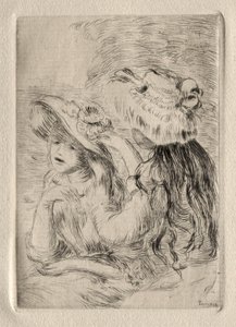 Le Chapeau epinglé (gravura) de Pierre Auguste Renoir