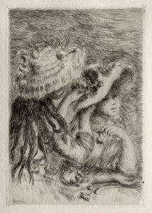 O chapéu preso de Pierre Auguste Renoir