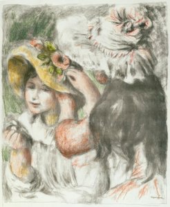 O chapéu preso de Pierre Auguste Renoir