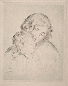 Mãe e filho de Pierre-Auguste Renoir