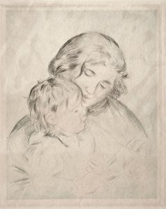 Mãe e Filho, 1896. de Pierre Auguste Renoir