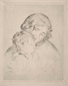 Mãe e filho de Pierre Auguste Renoir