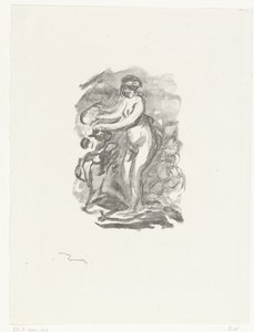 Mulher nua ao lado da videira
Femme au cep de vigne de Pierre Auguste Renoir