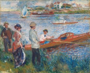 Remadores em Chatou, 1879. de Pierre Auguste Renoir