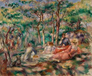 Piquenique (almoço na grama) de Pierre Auguste Renoir
