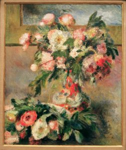 peônias de Pierre Auguste Renoir
