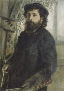 Retrato de Claude Monet, 1875 de Pierre Auguste Renoir
