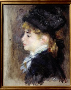 Retrato de Margot. Pintura de Pierre Auguste Renoir (1841-1919) de Pierre Auguste Renoir