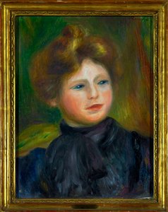 Retrato de Mulher Pintura de Pierre Auguste Renoir (1841-1919) 1916 Dim 0,35 x 0,27 m Paris musee du Louvre Menção obrigatória: Doação Helene e Victor Lyon de Pierre Auguste Renoir