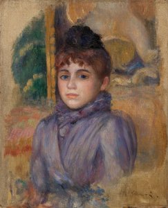 Retrato de uma jovem de Pierre Auguste Renoir