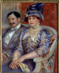 Retratos de Monsieur e Madame Bernheim de Villers Pintura de Pierre Auguste Renoir (1841-1919) 1910 Sol. 0,81x0,65 m Paris, musee d