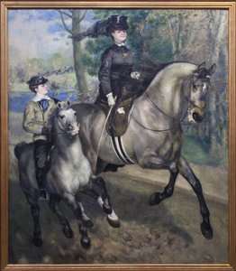Cavalgando no Bois de Boulogne de Pierre Auguste Renoir