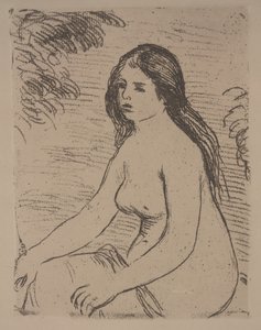 Fêmea Nua Sentada