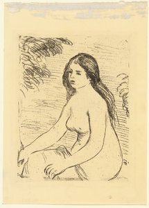 Mulher Nua Sentada de Pierre-Auguste Renoir