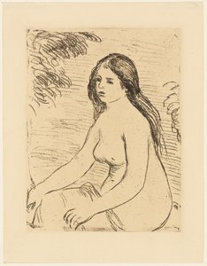 Mulher Nua Sentada de Pierre Auguste Renoir