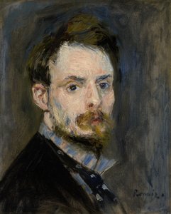Auto-retrato, c.1875 de Pierre Auguste Renoir
